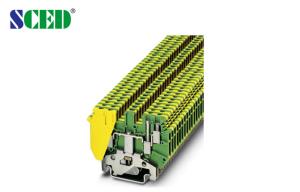 Quality 2.5mm2 Width 5.2mm Yellow and Green Color Din Rail Series AWG 30 - 12 Elevator Application wholesale