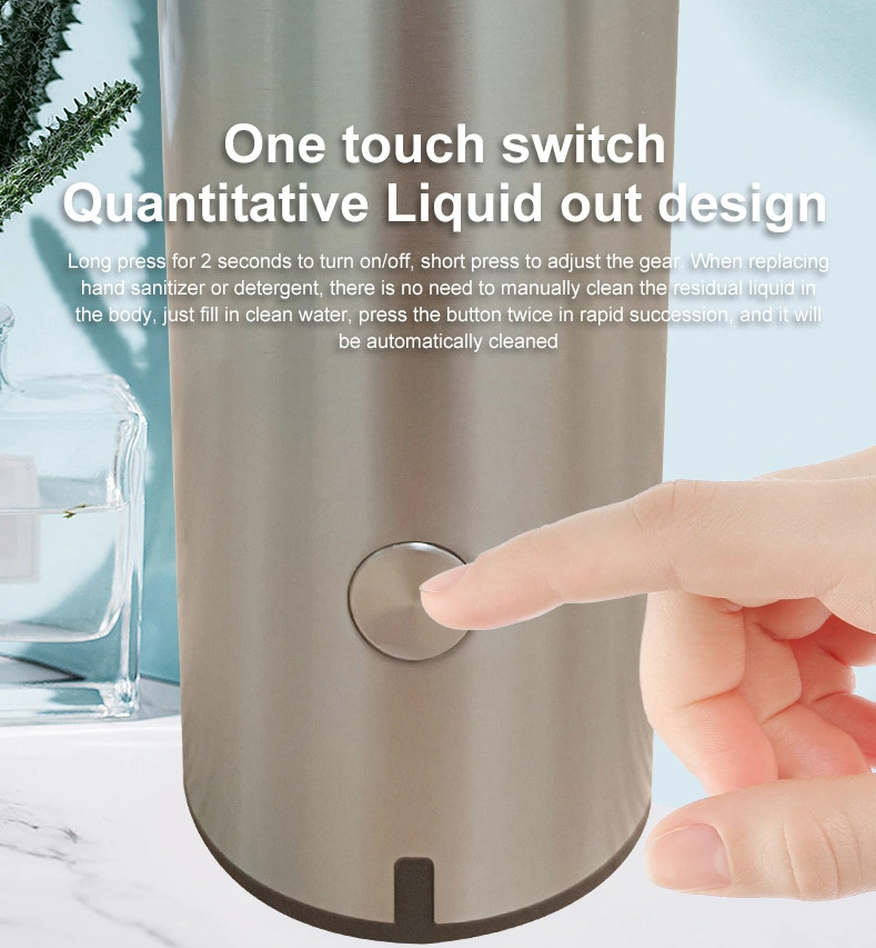 270ML USB Automatic Soap Dispenser Bathroom SUS304 Black
