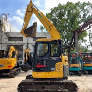 Quality used excavator komatsu pc78 mini 7tons Second hand digging 7ton 8tons mini used komatsu excavator pc78 wholesale