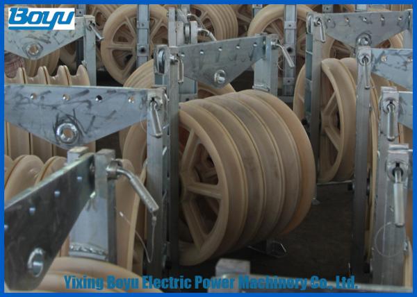 Transmission Line Stringing Mounted Pulleys for Steel Cable Wire Rope ,