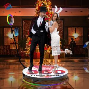 Quality Automatic 360 Rotating Photo Booth Machine Selfie Video Photobooth wholesale