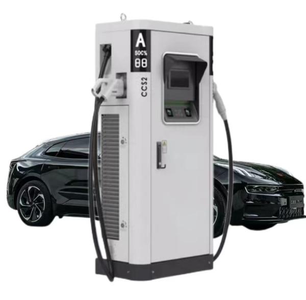 Fast Car Commercial EV Charging Points Business OCPP 60kW DC 8 Inch LCD Touch