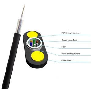 Quality 1.0 FRP GYFXTY Fiber Optic Cord UV Proof 12 Core Single Mode wholesale