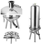 30 Inch Liquid Filter Housing 304/316 Stainless Steel Corrosion Resistance