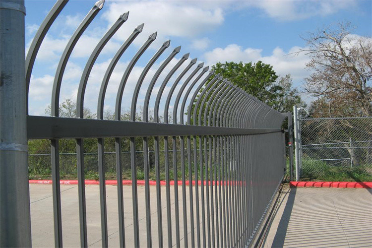 Factory Supply European Style High Security Fencing W Profile Galvanized Steel Palisade Fence And Gate
