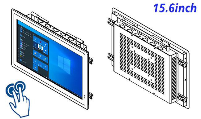 15.6-Inch Panel-Mount Windows Touch Screen for Smart Manufacturing and Digital Signage