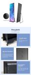 Indoor Digital LED Poster Screen For Shopping Mall Floor Stand Display OEM Voll