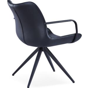 Quality Home Furniture Black Painted 60cm Ergonomic Arm Chair wholesale