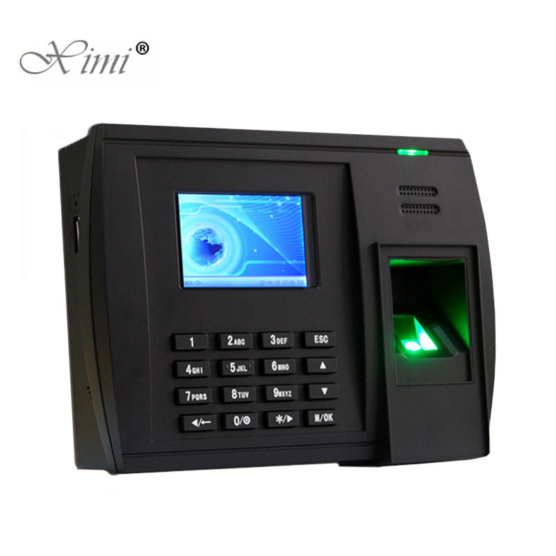 Webserver TCP/IP ADMS Fingerprint Recognition Time Attendance Biometric Time Clock With Free Software