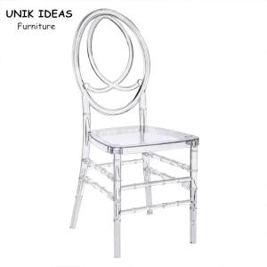 Quality Rental Wedding Banquet Chair Stacking Plastic Transparent Clear Phoenix Chair wholesale