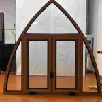 Thermal Break Profile Aluminum Casement Windows Curved Aluminium Casement