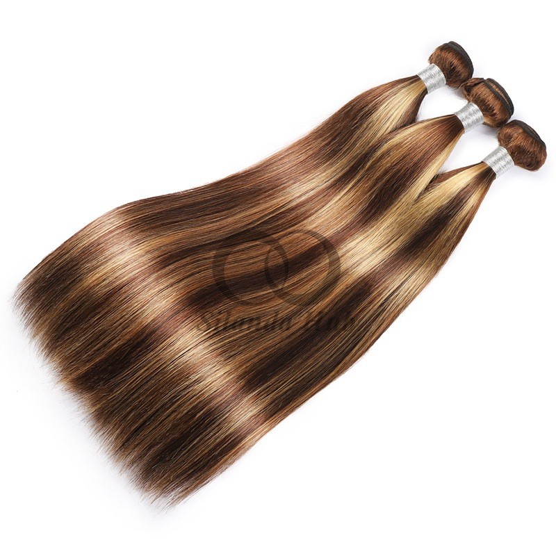 #P4/27 Straight Remy Human Hair Bundles Sew In Weave Bundles Brazilian Bundle Deals