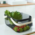 Rectangular 36X23X16.5CM Wire Mesh Fruit Basket Wear Resistant