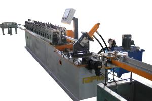 Quality Ceiling Channel Roll Forming Machine / T Bar Suspended Ceiling Grid Production Line wholesale