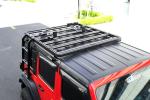 Roof Mount 4*4 Offroad Car Auto Parts Steel Black Roof Rack With 2 Sided Ladders