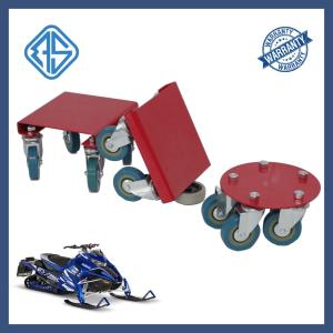 Quality Outdoor Non Slip 1500LBS Steel 8 Inch Snowmobile Flat Dollies Snowmobile Dolly Set wholesale