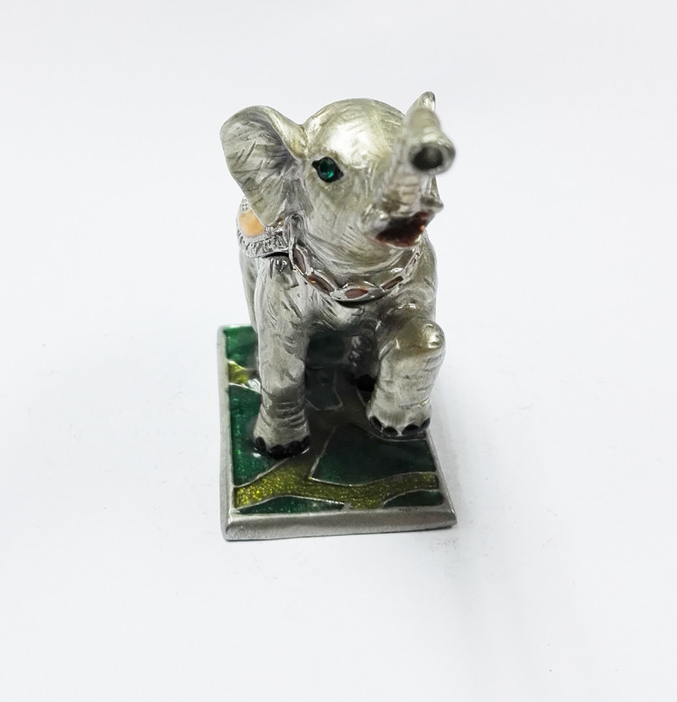jewelry pewter box elephant jewelry box wholesale luxury gold plating elephant jewelry box
