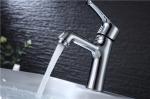 Single Lever Contemporary Sink Faucets Chrome Plated Finish With Extra Large