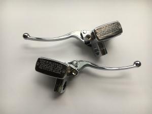 Quality 1 PAIR CHROME HARLEY DAVIDSON SPORTSTER IRON 883 12000 BRAKE MASTER CYLINDER wholesale