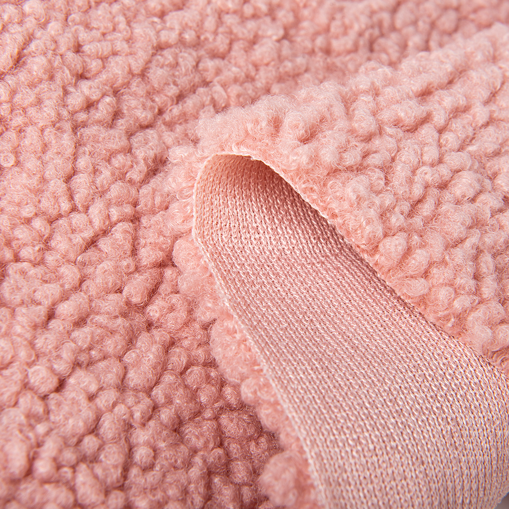 Polyester Sofa Fabric Teddy Fur Fabric for Toys and Clothing Any color can be supplied