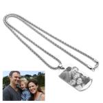 3gram 1.96in Personalized Picture Pendant Necklace Stainless Steel Photo