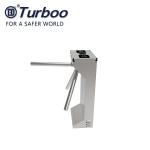 Vertical Type LED Light Tripod Gate Turnstile Hair Line Stainless Steels Narrow