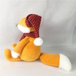 Orange Santa Stuffed Animal Stuffed Christmas Fox Huggable Baby Fox Toys