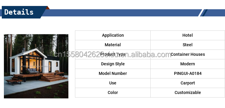 Customized Color EU Modern Container House Prefab Portable Tiny Home Modular Homes Light Steel Villa Prefabricated Houses