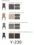 wooden frame fabric/PU dining chair Y-230