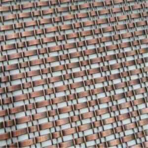 Quality Flat Steel Woven Decorative Metal Grid Panels Partition Max Width 6m wholesale