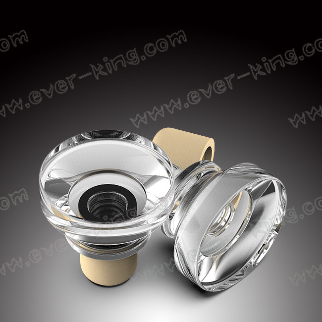 OEM Custom Crystal Wholesale Glass Bottle Stopper With Polymer