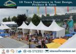 pvc outdoor exhibition 6x6m pagoda tent with pvc windows sale