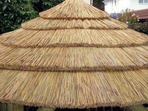 Quality African Garden Decoration PVC Material Component Brick Red Fireproof Thatch Roofing Tile wholesale