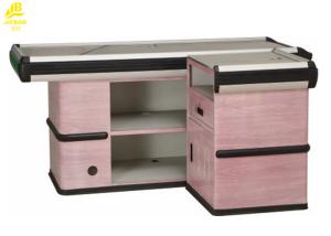 Quality 304 Stainless Steel Supermarket Checkout Counter 1800x600x850mm Dimension wholesale
