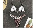 Womail Alluring Biquini Leopard Printed Bikini Push-Up Padded Swimwear Women's