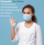 50 Pcs Disposable 3 Ply Earloop Face Mask For School