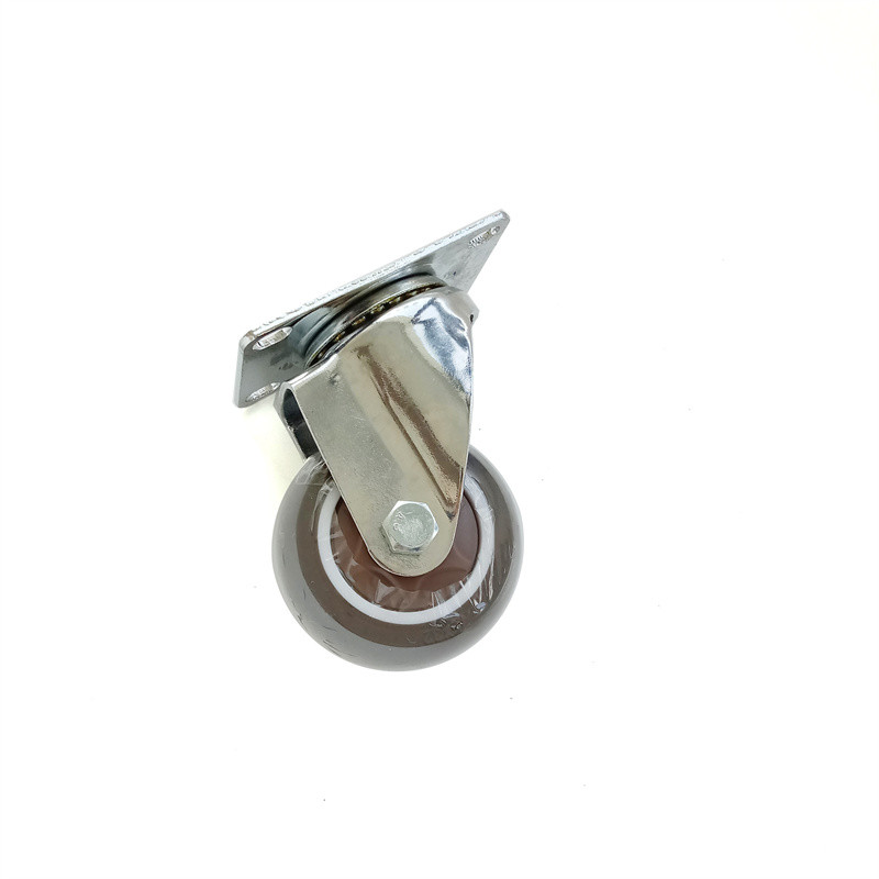Light Duty 1Inch Office Chair Casters PU Wheels For Trolley