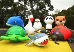 Quality Cute Animal Inflatable Air Balloon Advertising Dolphin Penguin Panda Turtle wholesale