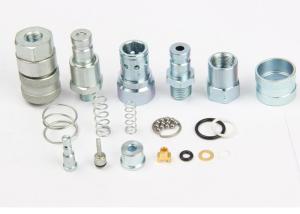 Quality Carbon Steel Flat Face Hydraulic Quick Couplers 1/4 Inch Chrome Three LSQ-PD wholesale