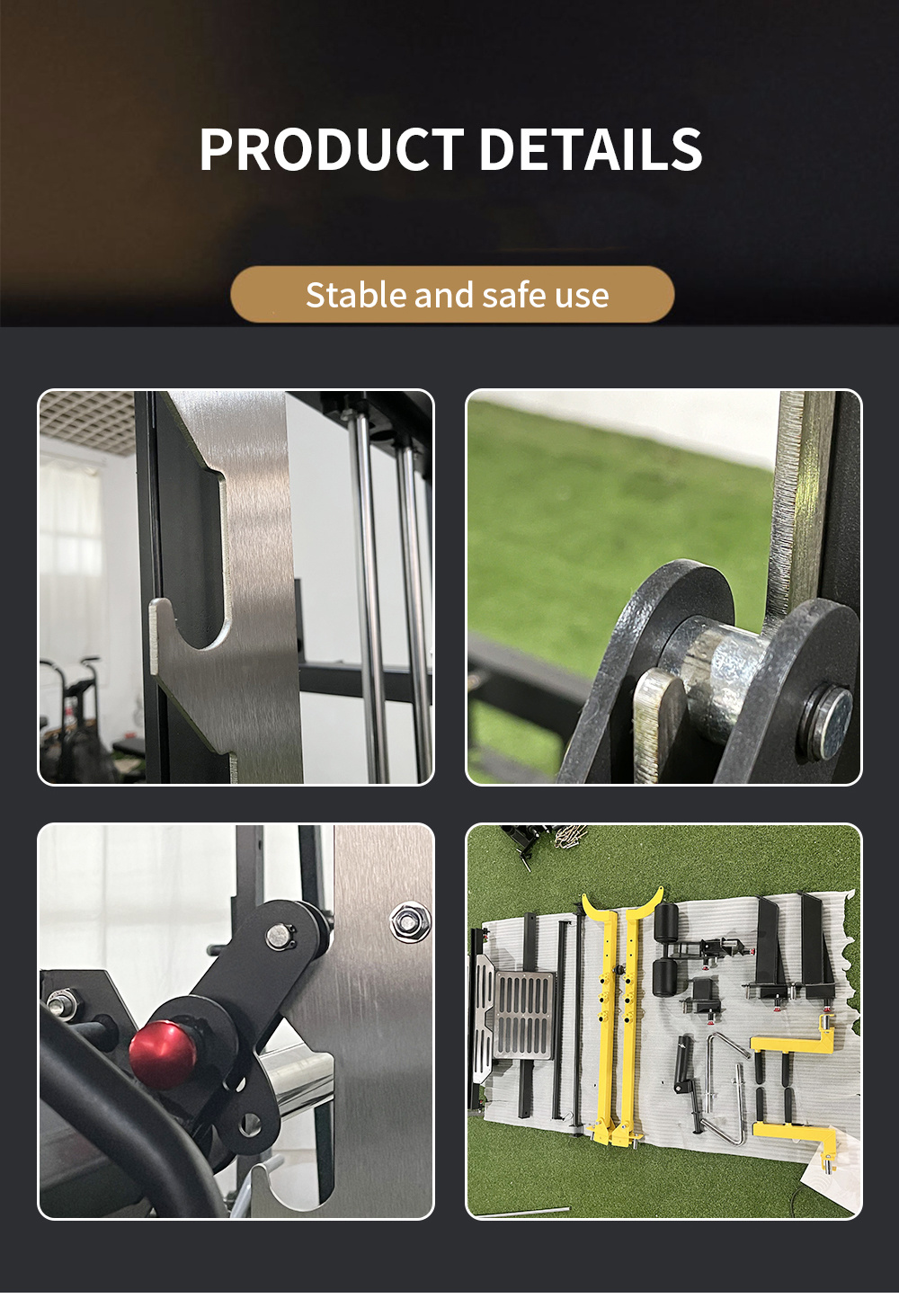 Smith Machine Commercial Fitness Equipment Functional Trainer Smith Machine Squat Rack Multi-Function Machine