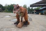 Photorealistic Stage Running Realistic Dinosaur Diorama Waterproof And Sun