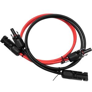 Quality Photovoltaic IP68 Waterproof Solar Panel Extension Cable 6mm² 10AWG wholesale
