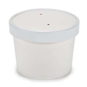 Quality Wholesale Disposable Ice Cream Container Printing Take Away 8oz White Paper Bowls wholesale