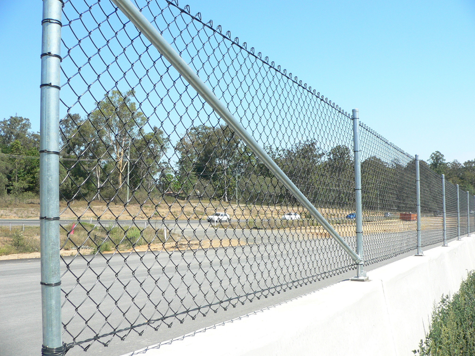 Chain Link Panels,Hot Dipped Galvanized Chain-Link Fence,1.5m*15m*50*50mm
