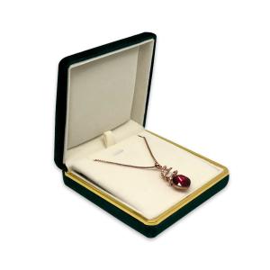 Quality Necklace Bracelet Silkscreen Printing Velvet Jewelry Box wholesale