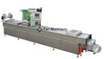 10KW 60m3/H Sausage Vacuum Packaging Machine , 0.6mpa Shrink Film Packing