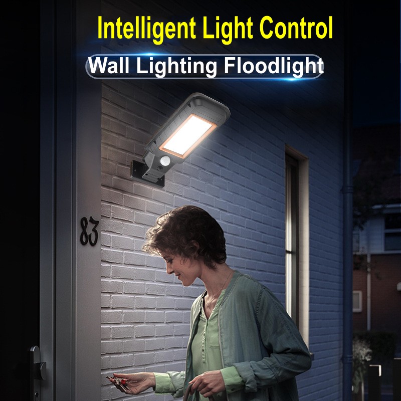 IP67 COB LED Street induction Lamp Garden Highway Road lamp Solar PIR Sensor Wall Light