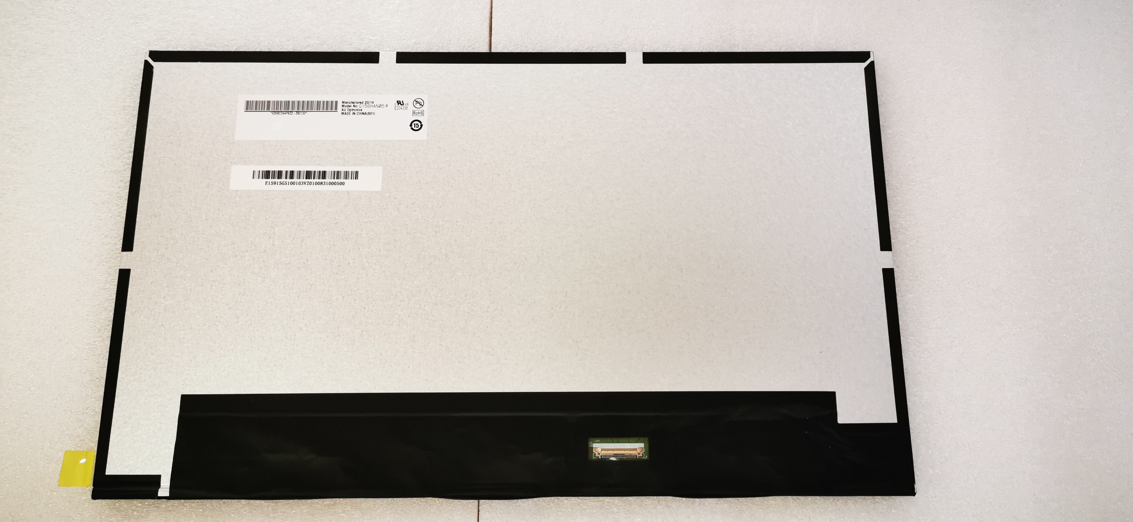 G156HAN05.0 15.6" 1920×1080 Auo Lcd Display Sunlight Readable