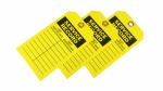 Industrial Plastic Safety Tag Customized Waterproof Plastic Material