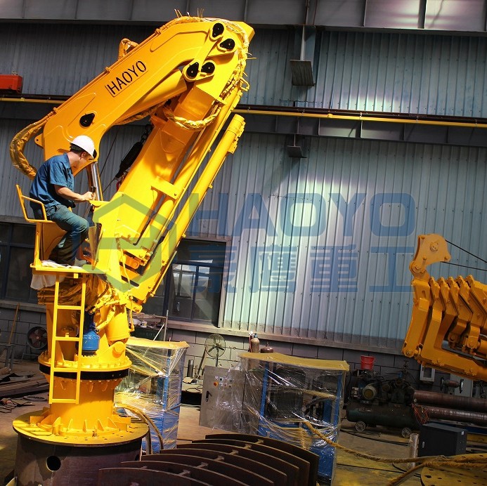 HAOYO Foldable Marine Crane Made in china Marine Ship Crane Deck Crane